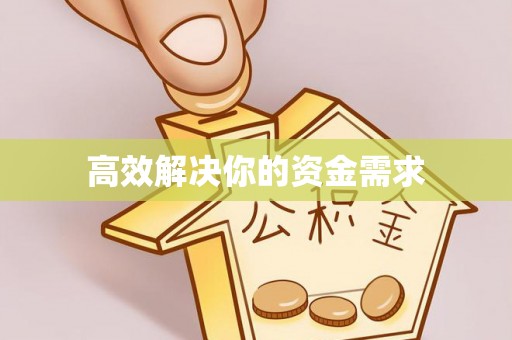 西华高效解决你的资金需求