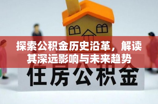 西华探索公积金历史沿革，解读其深远影响与未来趋势
